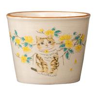 Tasse à thé beige Ru Kiln - Plante traditionnelle chinoise - Tasse à café en céramique peinte à la main - Bol à thé domestique - Tasse à thé - Tasse de méditation