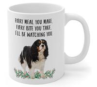 Tasse À Thé Cavalier King Charles Spaniel Noir Blanc Idée Mug À Café En Céramique Colorées Mugs Café Pour Boissons Fête Eau