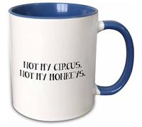 Tasse À Thé Colorée Tasse Amusante Porcelaine Tasse En Porcelaine Cadeaux Amusants Pour Enfants Homme 330 Ml Pas Mon Cirque, Pas Mes Singes.