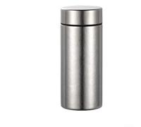 Tasse à thé compacte en titane 200 ml avec infuseur pour bureau (200 ml) | Technologie sous vide à double paroi, garde la chaleur 6 heures, format 300 ml, finition argentée, indispensable au bureau