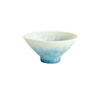 Tasse à thé créative en cristal émaillé bleu ciel, 75 ml, motif fleur de glace, haut gamme, changement four, Master Cup, bol dégustation Puer, cadeaux Chazhan(B 8.8X5CM 75ML)