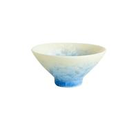 Tasse à thé créative en cristal émaillé bleu ciel, 75 ml, motif fleur de glace, haut gamme, changement four, Master Cup, bol dégustation Puer, cadeaux Chazhan(A 8.8X5CM 75ML)