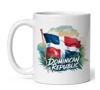 Tasse À Thé Drapeau De La République Dominicaine Moderne Mug À Café En Céramique Minimaliste Coffee Mugs Pour Frère Lait Femme
