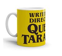 Tasse À Thé Écrit Et Réalisé Par Quentin Tarantino Rétro Mug En Céramique Idée Mugs À Café Pour Homme Boissons Ami