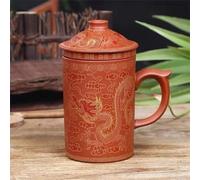Tasse à thé en Argile Violette Dragon/beauté Faite à la Main avec Couvercle et infuseur à thé Tasse à thé Tasse à Eau de Bureau Tasse Cadeau Verres