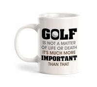 Tasse À Thé En Céramique Le Golf N'Est Pas Une Question De Vie Ou De Mort ; C'Est Bien Plus Important. Colorées Mug Thé Minimaliste Tasses À Café Pour Collègue Homme Ami