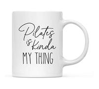 Tasse À Thé En Céramique Le Pilates, C'Est Un Peu Mon Truc. Avec Poignée Mug À Café En Céramique Rétro Mugs À Café Pour Frère Maison Collègue