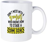 Tasse À Thé En Céramique Ne Vous Laissez Pas Distraire. Mettez En Scène Une Scène De Crime. Minimaliste Mug Rétro Coffee Mugs Pour Frère Lait Eau