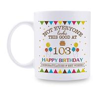 Tasse À Thé En Céramique Tout Le Monde N'Est Pas Aussi Beau À 103 Ans ! Avec Poignée Mug En Céramique Porcelaine Mugs À Café Pour Partenaire Lait Homme