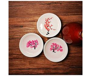 Tasse À Thé En Porcelaine Magie sakura tasse japonais hot froid température décoloration couleur changement de thé céramique kung fu tasse de thé tasse de thé Tasse En Porcelaine(Hot water,3pcs)