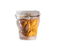 Tasse à thé en verre Zen Kungfu 100 ml - Créoles dorées