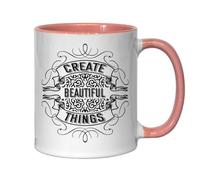 Tasse à thé et café en céramique Create Beautiful Things Rose