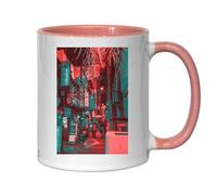 Tasse à thé et café en céramique Motif dessin animé japonais Midnight Street Rose