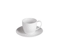 Tasse à thé et sous tasse Oasis 21 cl (lot de 2) - - Blanc - Porcelaine