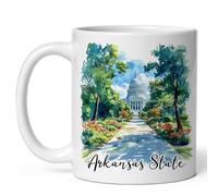 Tasse À Thé État De L'Arkansas Avec Poignée Mug Moderne Tasses De Café Pour Latte Collègue Ami
