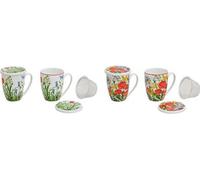 Tasse à thé 'Fleur' 2 fois assortie