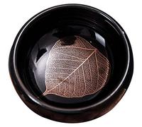Tasse à thé Gongfu Ensemble de tasses à thé en fer émaillé noir Jianzhan, tasse maîtresse en céramique faite à la main, motif poisson lotus 99,2 g, processus de transformation au four (couleur