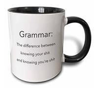 Tasse À Thé Grammaire La Différence Savoir Qu'On Est Nul Bicolore Moderne Mug En Céramique Porcelaine Coffee Mugs Pour Eau Femme Frère