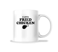 Tasse À Thé Ich Liebe Frittiertes Hähnchen Humour Mug À Café En Céramique Idée Coffee Mugs Pour Boissons Maison Bureau