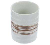 Tasse à Thé Japonaise Style Rétro Décoratif, en Céramique Blanche | Surface Lisse, Prise en Main Confortable, Bords Arrondis, Nettoyage Facile, pour Service et Culture du Thé