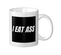 Tasse À Thé Je Mange Des Culs Décoratifs Mug À Café En Céramique Avec Poignée Mugs Café Pour Partenaire Homme Boissons