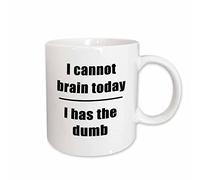 Tasse À Thé Je N'Arrive Pas À Réfléchir Aujourd'Hui, J'Ai Le Stupide Noir Humour Mug Thé Colorées Tasses À Café Pour Eau Boissons Frère