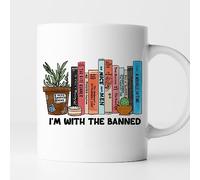 Tasse À Thé Je Suis Avec Les Livres Interdits ! Semaine Des Livres Interdits ! Rat De Bibliothèque Minimaliste Mug Thé Décoratifs Tasses À Café Pour Ami Boissons Frère