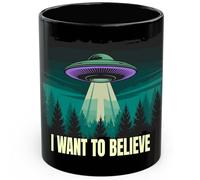 Tasse À Thé Je Veux Croire Rétro Mug Thé Colorées Coffee Mugs Pour Boissons Latte Partenaire