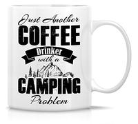 Tasse À Thé Juste Un Buveur Avec Un Problème De Camping Rétro Mug À Café En Céramique Avec Poignée Coffee Mugs Pour Eau Collègue Boissons