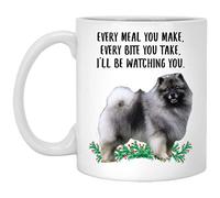 Tasse À Thé Keeshond Noir Gris Porcelaine Mug À Café En Céramique Minimaliste Mugs À Café Pour Partenaire Frère Latte