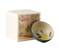 Tasse à thé Kung Fu en céramique 80 ml - Bleu silex rouge - Coffret à thé personnel pour femme - Boîte à osmanthus