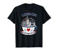 Tasse à thé Londres Big Ben Royaume-Uni Souvenir de Voyage Mignon T-Shirt