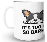 Tasse À Thé Lustiger Hund, Es Ist Noch Zu Früh, Also Bell Ab! Porcelaine Mug À Café En Céramique Avec Poignée Tasses À Café Pour Ami Bureau Homme
