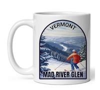 Tasse À Thé Mad River Glen, Vermont Décoratifs Mug Avec Poignée Mugs À Café Pour Collègue Latte Frère