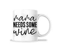 Tasse À Thé Mama Braucht Etwas Wein Rétro Mug À Café En Céramique Idée Coffee Mugs Pour Collègue Latte Femme