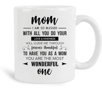 Tasse À Thé Maman, Je Suis Tellement Chanceuse Avec Tout Ce Que Tu Fais. Avec Poignée Mug Humour Tasses À Café Pour Boissons Femme Collègue