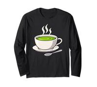 Tasse à thé Matcha Design Minimaliste Vert Manche Longue