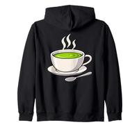Tasse à thé Matcha Design Minimaliste Vert Sweat à Capuche