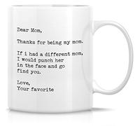 Tasse À Thé Merci maman. Si j'avais une autre maman, je la frapperais. | tasse en porcelaine céramique Tasse amusante unique tasse cafe expresso pour Bureau, Collègue, Anniversaire, 330ml