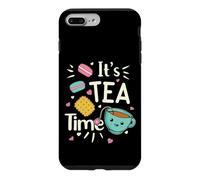 Tasse à thé Mignonne Kawaii pour Les Amateurs de thé, Biscuits, Macarons Coque pour iPhone 7 Plus/8 Plus