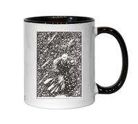 Tasse à thé ou café en céramique avec inscription Man walking through snow storm black