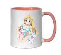Tasse à thé ou café en céramique avec inscription « Pin Up Babe » - Rose