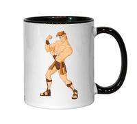 Tasse à thé ou café en céramique avec inscription « Strong man muscles gym »