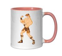 Tasse à thé ou café en céramique avec inscription « Strong man muscles gym »