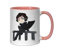 Tasse à thé ou café en céramique Motif Fancy Guy in Black Coat Rose