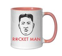 Tasse à thé ou café en céramique Rocket Man Funny Kim Jong Un Rose