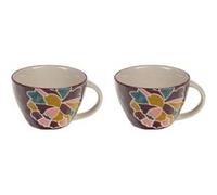 Tasse à thé Paula 25 cl (lot de 2) - - Violet - Grès