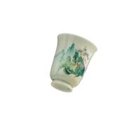 Tasse à thé personnelle en jade de suif peinte à la main 70 ml - Vert