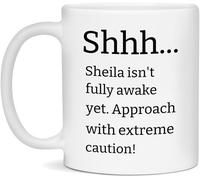 Tasse À Thé Pst, Sheila Ist Noch Nicht Ganz Wach. Colorées Tasses À Café En Céramique Décoratifs Mugs Café Pour Bureau Ami Homme