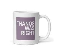 Tasse À Thé Thanos Avait Raison : L'Équilibre Parfait Est Ce Qu'Il Devrait Être. Décoratifs Mug À Café En Céramique Avec Poignée Mugs À Café Pour Frère Femme Maison